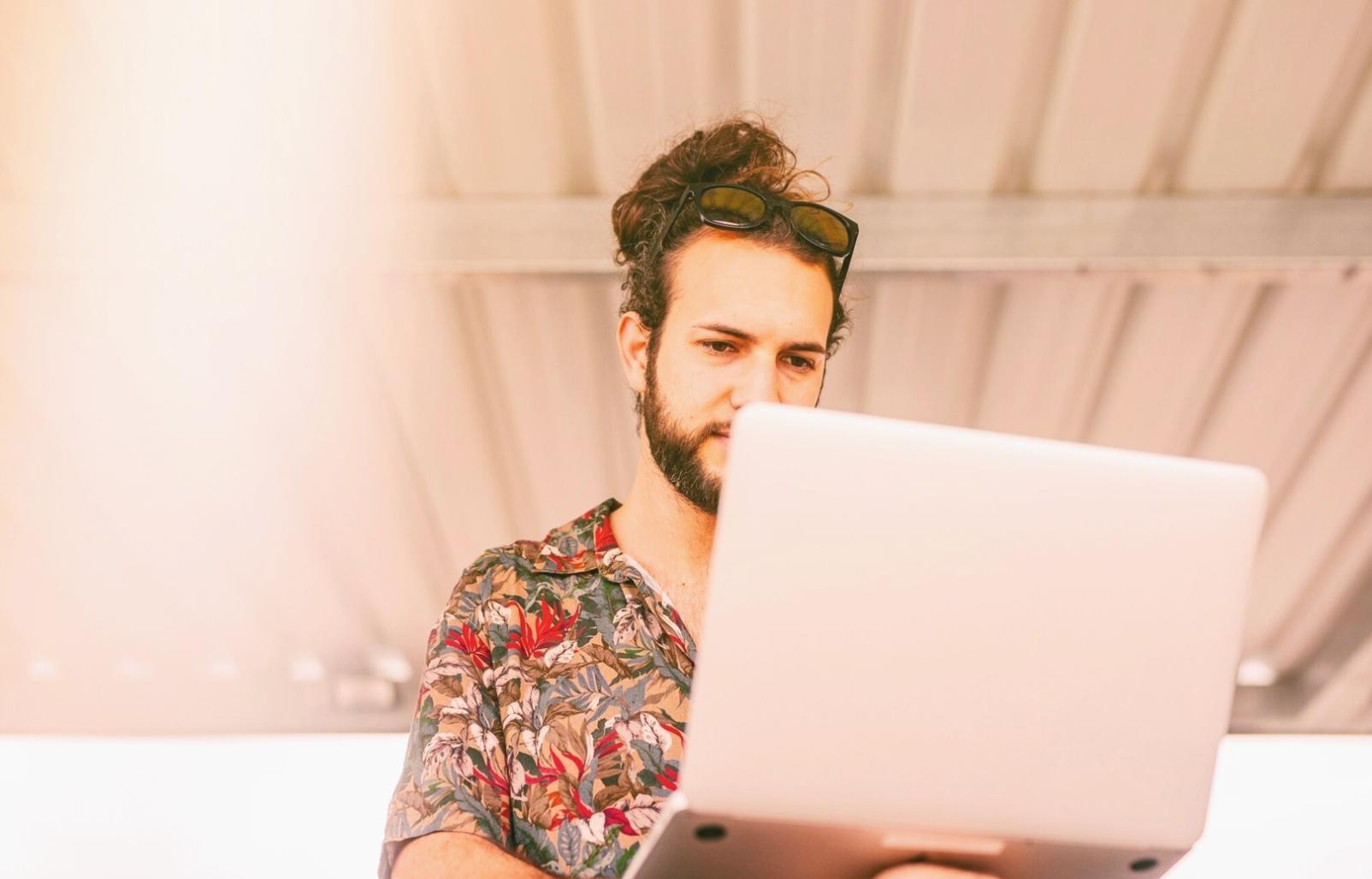 Blockchain development workspace with code editor